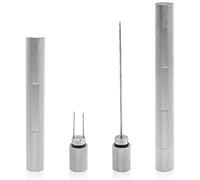 Zolunu Cigar Punch 3 in 1 Multitool with Draw Enhancer Cutter and Twin Buffer Must Choice for Cigar Enthusiasts (Silver)