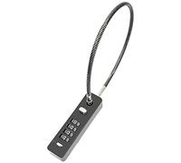 Zolunu Combination Lock Cable Security Steel Cable Luggage Lock Weatherproof with Resettable Code, Braided Steel Coated Anti-Theft Cable Lock