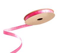 Zolunu Pink Ribbon 3/8" X 25 Yards Pink Satin Ribbon Single Face Polyester Fabric Ribbon for Gift Wrapping, Bow Making, Crafts, Wedding Decor, Birthday Party Decorations, DIY Hair Accessories