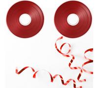 Zolunu Red Shiny Curling Ribbon, 2 Rolls 5mm Metallic Ribbons for Balloons String Party Shiny Metallic Ribbons for Gift Wrapping Crafting, Bows, Birthday, Christmas, Wedding Party Decorations