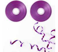 Zolunu Rose Red Shiny Curling Ribbon, 2 Rolls 5mm Metallic Ribbons for Balloons String Party Shiny Metallic Ribbons for Gift Wrapping Crafting, Bows, Birthday, Christmas, Wedding Party Decorations