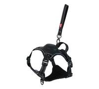Zolux - Harness and Integrated Retractable Lead L Black for Dogs Max 55 kg