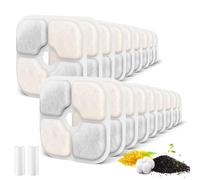 Zolventiq 18 Pack Cat Water Fountain Filter Replacement for Catit PIXI - Triple Filtration System with 2 Hose, Compatible with Drinking & Various Pet Fountains