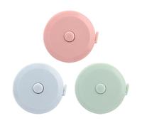 Zolventiq 3 Pcs 60inch/150cm Measuring Tape, Dual Sided Tailors Fabric Tape, Pocket Meter Tape Measure Retractable for Sewing, Length, Chest, Waist (Green & Blue & Pink)