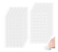 Zolventiq 500 Pcs Self-Adhesive Hook and Loop Dots, 20 mm Self Adhesive Sticky Hook and Loop Fastener, Double Sided Strong Sticky Dots for DIY Crafts, Home, School & Office Use (White)