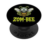 Zom Bee Pun Insect Collector Humor Funny Bug Life PopSockets Adhesive PopGrip