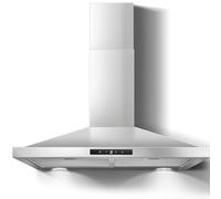 Zomagas Range Hood 30 inch Stainless Steel, Wall Mount kitchen Hood Ducted/Ductless Convertible, Vent Hood w/ 3 Speeds, Touch Control, 5-Layer Mesh Filters, Energy-Saving LED Lights
