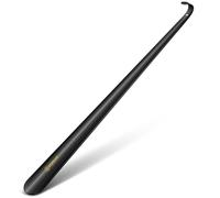 ZOMAKE Extra Long Metal Shoe Horn - 80 CM Large Shoehorn Long Handled,Lazy Shoes Helper for Men Women the Elderly,no Need to Bend Down to Put on Shoes (1pc Black)
