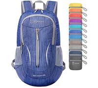 ZOMAKE Foldable Backpack Lightweight 25L - Packable Small Backpacks Water Resistant,Hiking Backpack for Outdoor Travel Walking,Camping (A Dark blue)