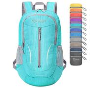 ZOMAKE Foldable Backpack Lightweight 25L Packable Small Backpacks Water Resistant - Hiking Backpack for Outdoor Travel Walking,Camping(Aqua Blue)