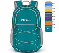 ZOMAKE Foldable Backpack Lightweight Rucksack 28L,Packable Small Backpacks Water Resistant for Travel Hiking Camping Walking Men Women(Lake Green)