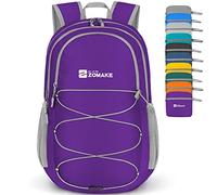 ZOMAKE Foldable Backpack Lightweight Rucksack 28L,Packable Small Backpacks Water Resistant for Travel Hiking Camping Walking Men Women(Purple)