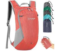 ZOMAKE Foldable Backpack Ultra Lightweight,Packable Rucksack Water Resistant Small Rucksack,Hiking Backpack for Outdoor Travel Walking,Camping (Red)