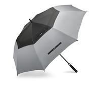 ZOMAKE Golf Umbrella Windproof and Rainproof 62in, Large Umbrella Windproof Strong, Big Double Canopy Golfing Brolly Unbreakable for Men Women (Black/Grey)