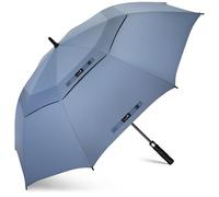 ZOMAKE Golf Umbrella Windproof and Rainproof 62in, Large Umbrella Windproof Strong, Big Golfing Brolly Unbreakable Double Canopy for Men Women (Grayish Blue)
