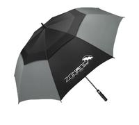 ZOMAKE Golf Umbrella Windproof and Rainproof 62in, Large Umbrella Windproof Strong, Double Canopy Big Golfing Brolly Unbreakable for Men Women (Black/Grey)