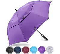 ZOMAKE Large Golf Umbrella Windproof Strong 68 Inch - Big Golfing Umbrellas Double Canopy Vented For Men - Extra Large Oversize Umberella's With Strap(Purple)