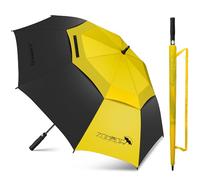 ZOMAKE Golf Umbrella Windproof and Rainproof 68in, Large Umbrella Windproof Strong, Unbreakable Big Golfing Brolly Double Canopy for Men Women (Black)