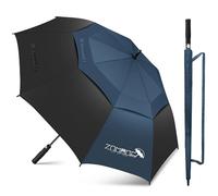 ZOMAKE Golf Umbrella Windproof and Rainproof 68in, Large Umbrella Windproof Strong, Unbreakable Big Golfing Brolly Double Canopy for Men Women (Black)