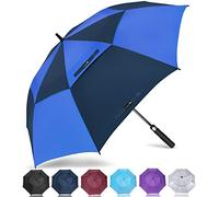 ZOMAKE Golf Umbrella Windproof and Rainproof 62in, Large Umbrella Windproof Strong, Big Golfing Brolly Unbreakable Double Canopy for Men Women (Blue/Navy)