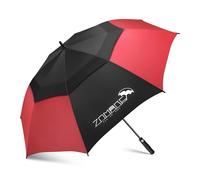 ZOMAKE Golf Umbrellas 68 Inch,XXL Large Umbrella Golf Windproof and Rainproof Automatic Open with EVA Grip,Windproof Strong Double Canopy Vented Golf Umbrellas for Women Men(Black&Red)