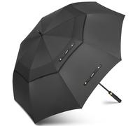 ZOMAKE Large Golf Umbrella for Rain Heavy Duty,Big Golf umbrellas Windproof,62 Inch Extra Large Oversized Umbrella(Charcoal Black)