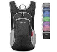 ZOMAKE Lightweight Foldable Backpack,10L Packable Rucksack Ultra Light Small collapsible daypack For Men Women Travel Hiking Walking, Black