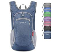 ZOMAKE Lightweight Foldable Backpack,10L Packable Rucksack Ultra Light Small collapsible daypack For Men Women Travel Hiking Walking, Sapphire Blue