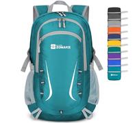 ZOMAKE Lightweight Foldable Backpack, 35L Packable Rucksack Folding Small Back Pack Foldaway Ultralight Daypack Collapsible for Women Men Travel Hiking Walking (Lake Green)