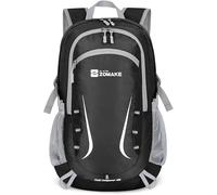 ZOMAKE Lightweight Foldable Backpack, 35L Packable Rucksack Folding Small Back Pack Foldaway Ultralight Daypack Collapsible for Women Men Travel Hiking Walking (Black)