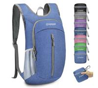 ZOMAKE Lightweight Foldable Backpack, Packable Rucksack (10L/Dark Blue) | Folding Small Back Pack Foldaway Ultralight Daypack for Women Men Travel Hiking Walking