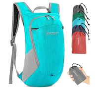ZOMAKE Lightweight Foldable Backpack,Packable Rucksack 18L Ultra Light Small collapsible daypack For Men Women Travel Hiking Walking(Water-blue)