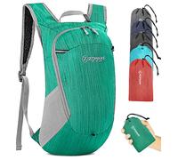 ZOMAKE Lightweight Foldable Backpack,Packable Rucksack 18L Ultra Light Small collapsible daypack For Men Women Travel Hiking Walking(Military-green)