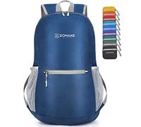 ZOMAKE Ultra Lightweight Foldable Backpack,Packable Rucksack 20L Small Walking Rucksacks Water Resistant Travel Daypack For Men Women Outdoor Hiking(Navy Blue)