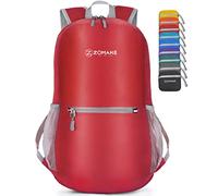ZOMAKE Lightweight Foldable Backpack Packable Rucksack (20L/Red)