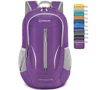 ZOMAKE Ultra Lightweight Foldable Backpack,Packable Rucksack 25L Small Travel Daypack Water Resistant For Men Women Outdoor Hiking Walking(Purple)
