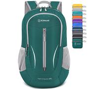 ZOMAKE Lightweight Foldable Backpack, Packable Rucksack 25L Folding Small Back Pack Foldaway Ultralight Daypack for Women Men Travel Hiking Walking (Dark Green)