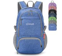 ZOMAKE Lightweight Foldable Backpack,Packable Rucksack 25L Ultra Light Small collapsible daypack For Men Women Travel Hiking Walking(Dark Blue)