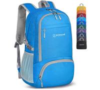 ZOMAKE Lightweight Foldable Backpack,Packable Rucksack 30L Small Walking Rucksacks Travel Daypack Water Resistant For Men Women Outdoor Hiking(Light Blue)