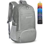 ZOMAKE Lightweight Foldable Backpack,Packable Rucksack 30L Small Walking Rucksacks Travel Daypack For Men Women Outdoor Camping Hiking(Grey)