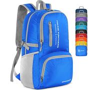 ZOMAKE Lightweight Foldable Backpack,Packable Foldable Rucksack 35L Walking Rucksacks for Outdoor Camping Hiking Travel Daypack For Men Women Kids(A Dark blue)