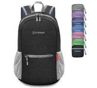 ZOMAKE Lightweight Foldable Backpack 10L,Packable Rucksack Ultra Light Small collapsible daypack For Men Women Travel Hiking Walking, Black