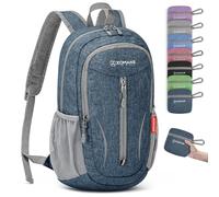 ZOMAKE Lightweight Foldable Backpack, Packable Rucksack Folding Small Back Pack 10L Foldaway Ultralight Daypack for Women Men Travel Hiking Walking (Sapphire Blue)