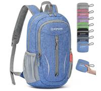ZOMAKE Lightweight Foldable Backpack,Packable Rucksack Ultra Light Small collapsible 10L daypack For Men Women Travel Hiking Walking(Dark Blue)