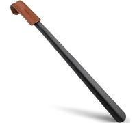 ZOMAKE Metal Shoe Horn 42CM - Long Handled Shoehorn,Extra Long Shoe Horns for Men Women The Elderly (1pc Black)