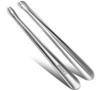 ZOMAKE Metal Shoe Horn 42CM - Long Shoehorn Lazy Shoe Helper For Men Women The Elderly Kids,Strong Shoehorns With Hook (2pcs Silver)