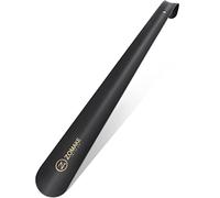 ZOMAKE Metal Shoe Horn 42CM - Metal Shoe Horn Long Handled for Women Men Kids Seniors Elderly,42CM Extra Long Shoe Horn(1pc Black)