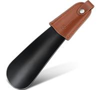 ZOMAKE Metal Shoe Horn, Small Shoehorn for Men Women Kids, 16CM Travel Lazy Shoe Spoon Helper Short Boot Horn for Football Boots (1 pc)