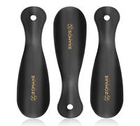 ZOMAKE Metal Shoe Horn, Small Shoehorn for Men Women Kids, 19CM Travel Lazy Shoe Spoon Helper Football Short Boot Horn (3 pcs)
