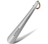 ZOMAKE Shoe Horn Long Handled, 30CM Long Shoehorn Metal for Men Women Elderly Seniors, Shoe Spoon Helper Football Boot Horn (1 pc)